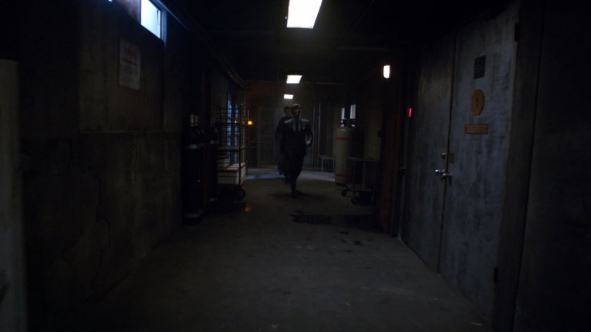 Bakshi and Ward in hallway of HYDRA Lab.