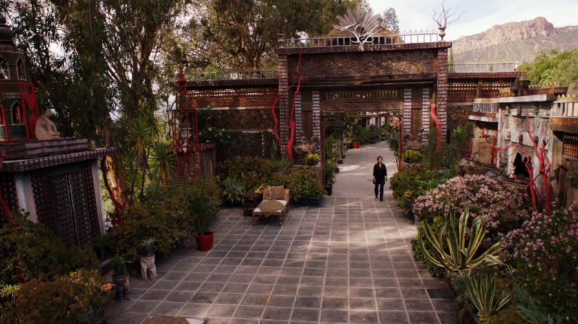 The gates and courtyard of Afterlife.