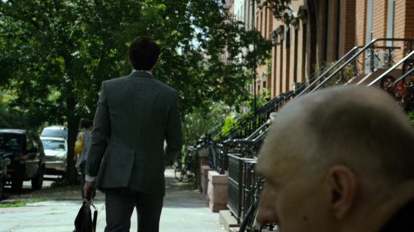 Matt walks away from Father Lantom outside church.