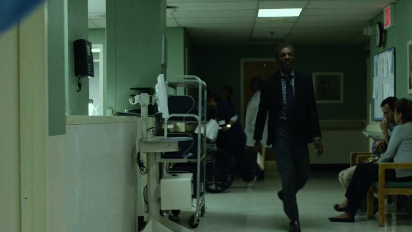 Ben Urich inside hospital.