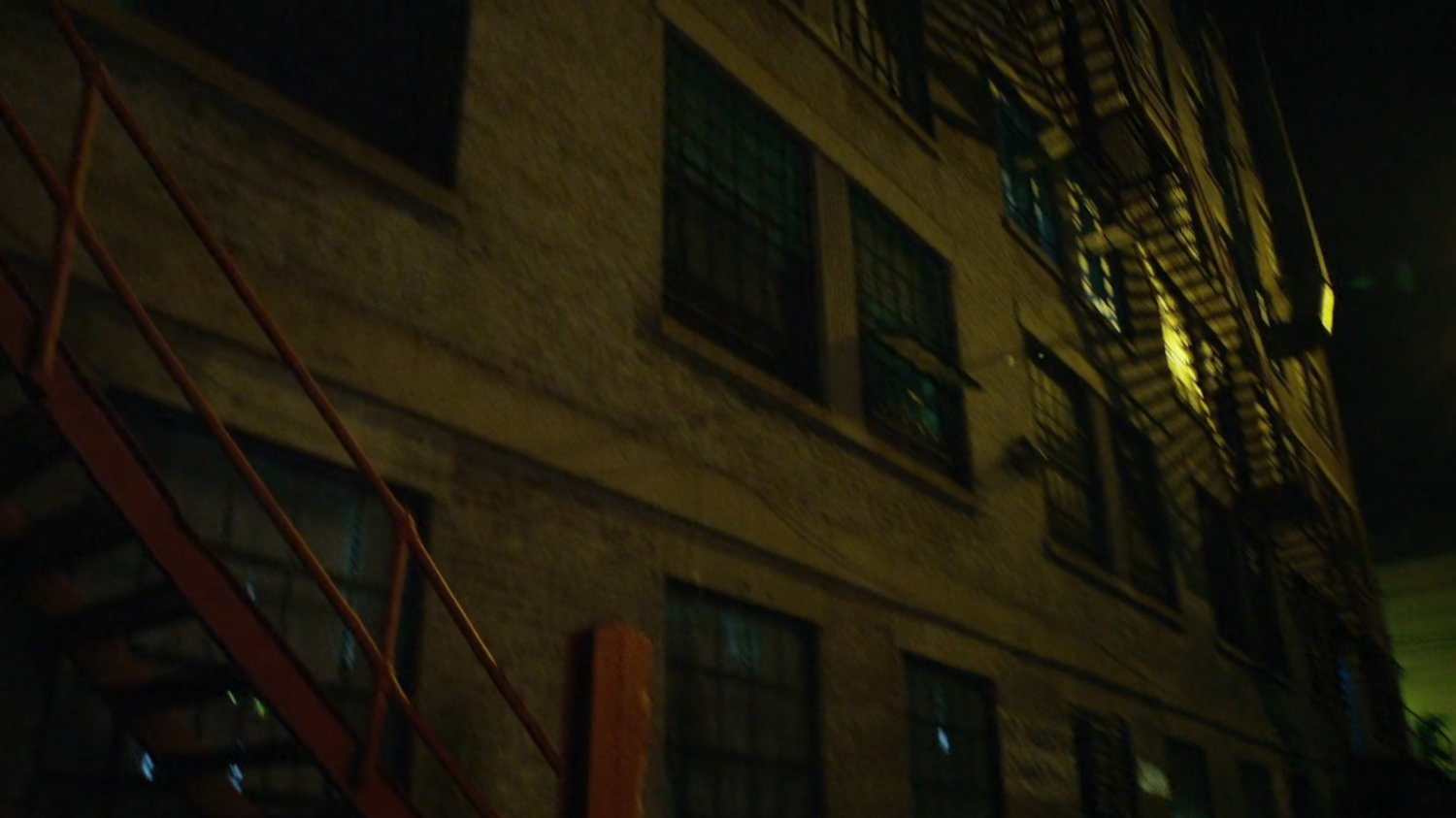 Building in alley.