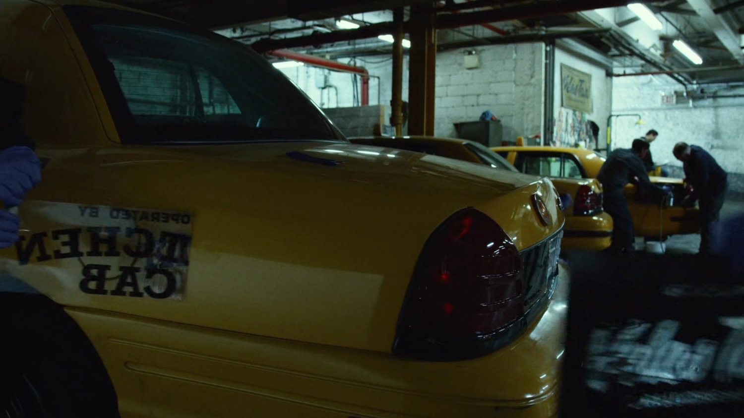 Interior of Veles Taxi garage.
