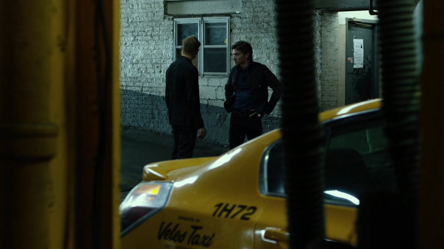 The Ranskahov brothers inside Veles Taxi garage.