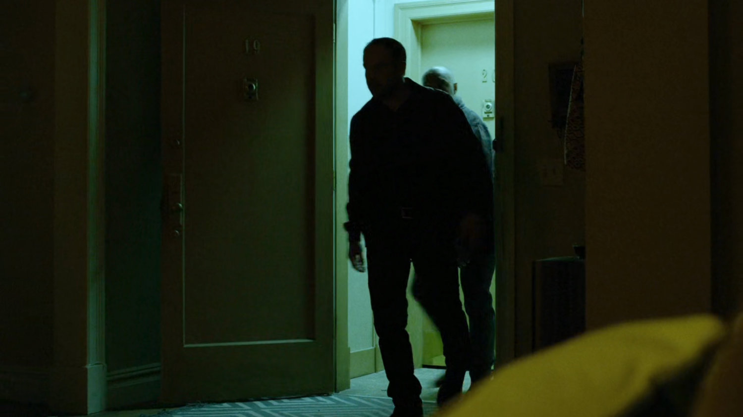 Russian mobsters enter Claire's Apartment.