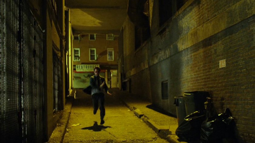 Matt runs into dark alley.