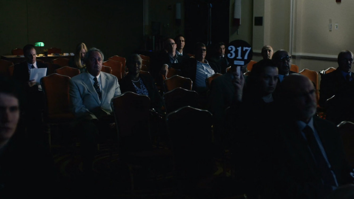 Interior of auction.