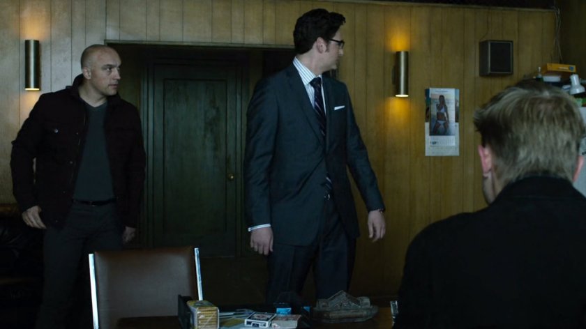 Wesley in Vladimir's offices.