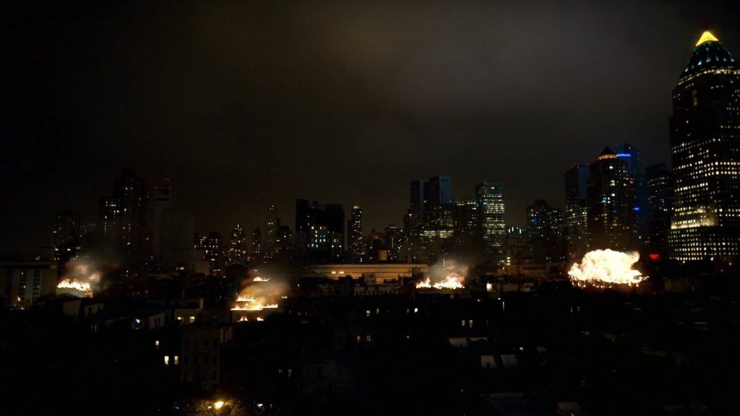 Four fires burn in Hells Kitchen.