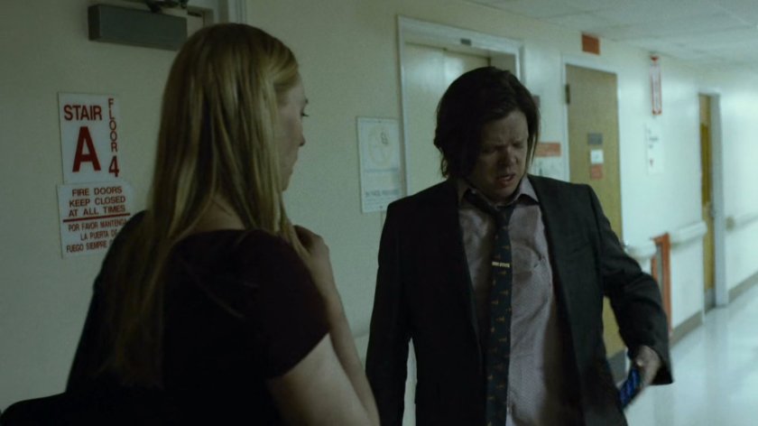 Foggy and Karen in MetroGeneral hospital hallway.