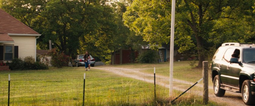 Car pulls away from the Lopez house.