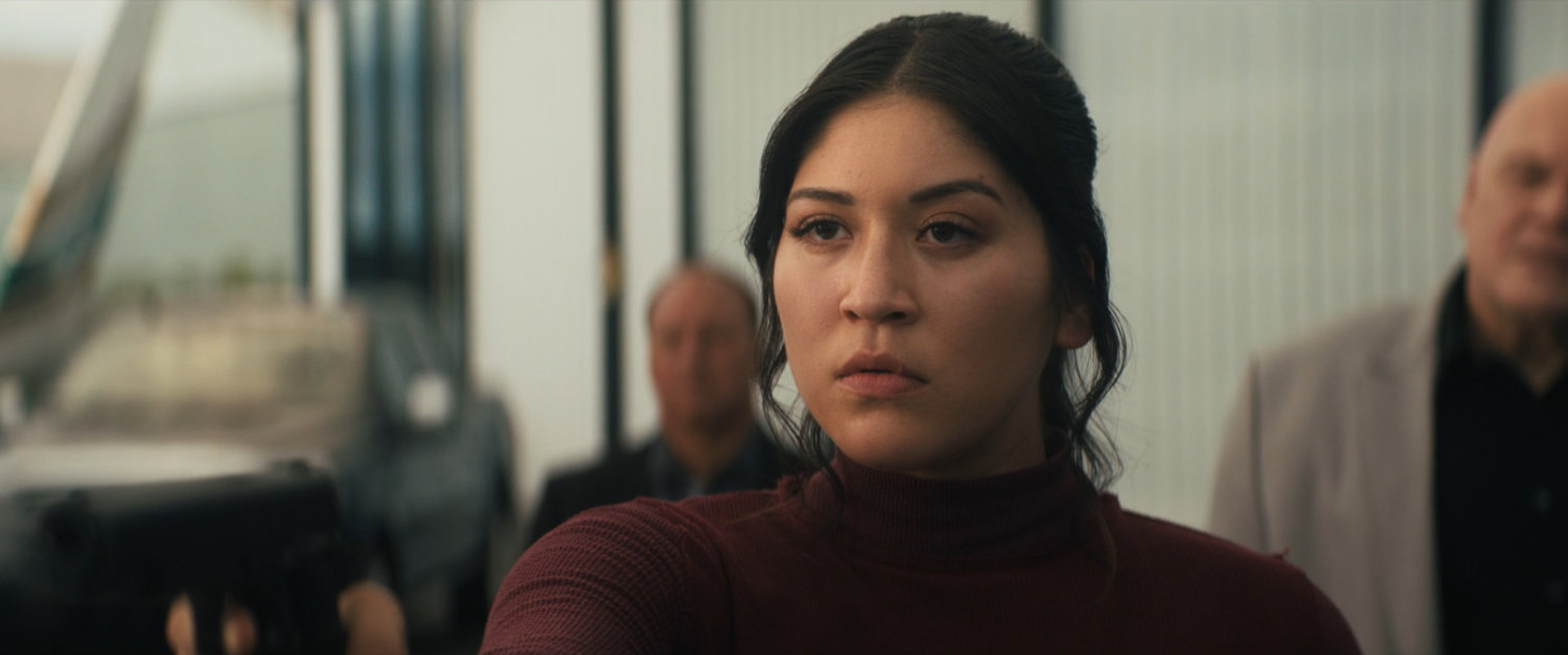 Maya at airport.