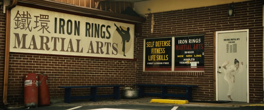 Exterior Iron Rings Martial Arts.