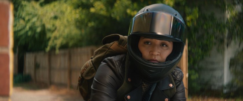 Maya looking at Tamaha Fire Department.