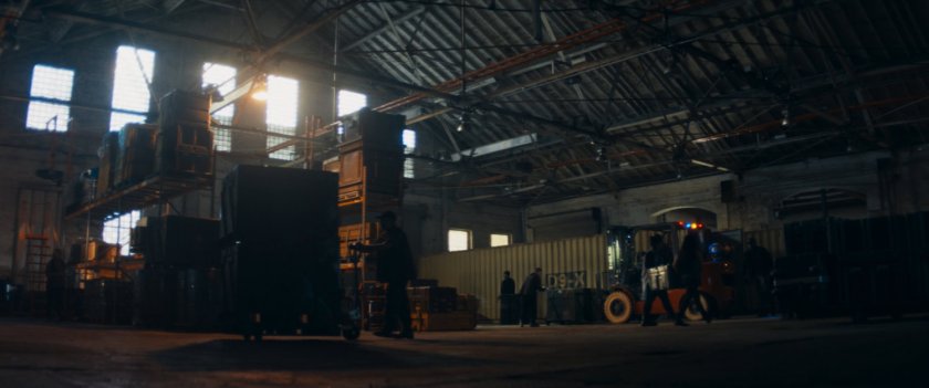Interior of Fisk Depot in Brooklyn.