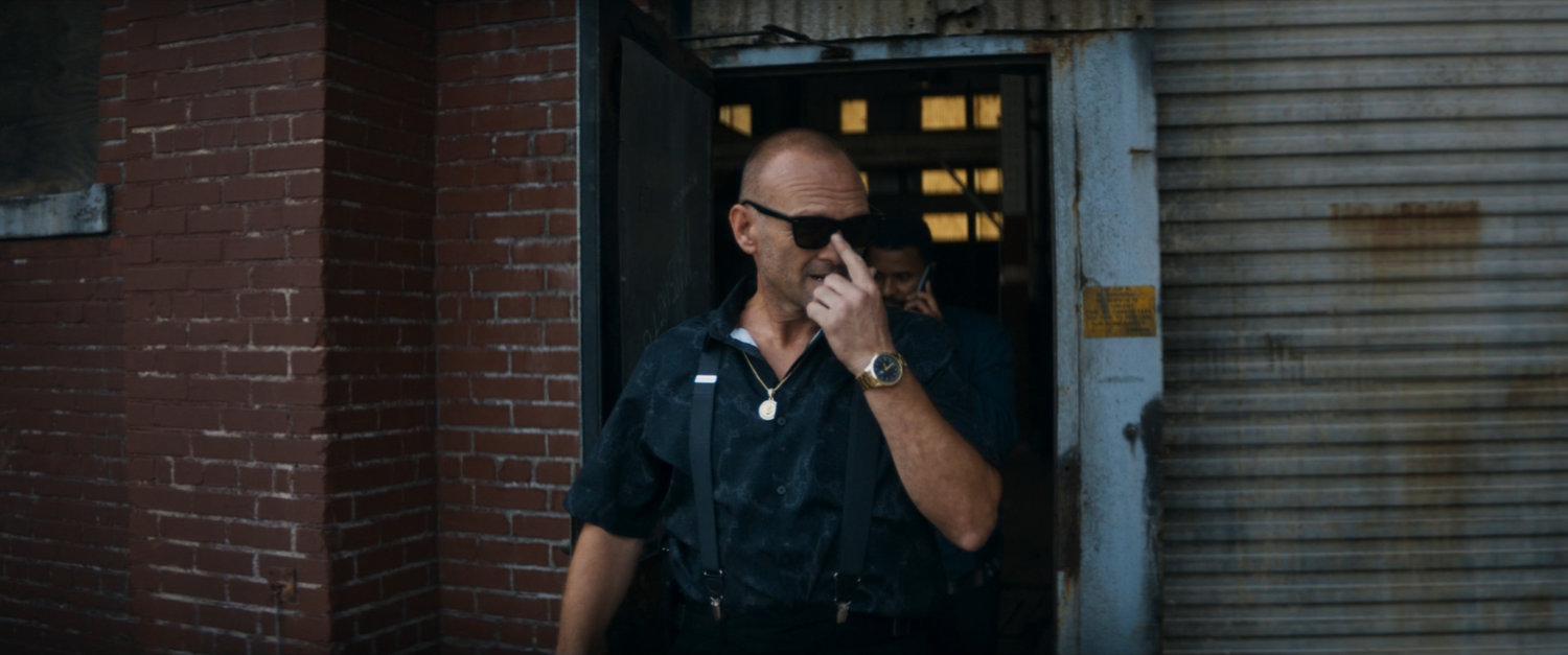 Zane exiting Fisk Depot in Brooklyn.