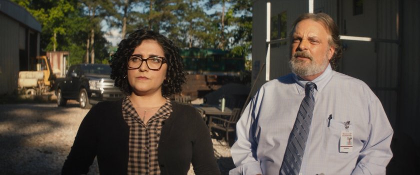 Yolanda and Russ outside of Fisk Shipping depot.