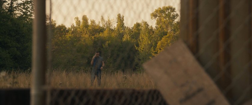 Vickie in gated field.