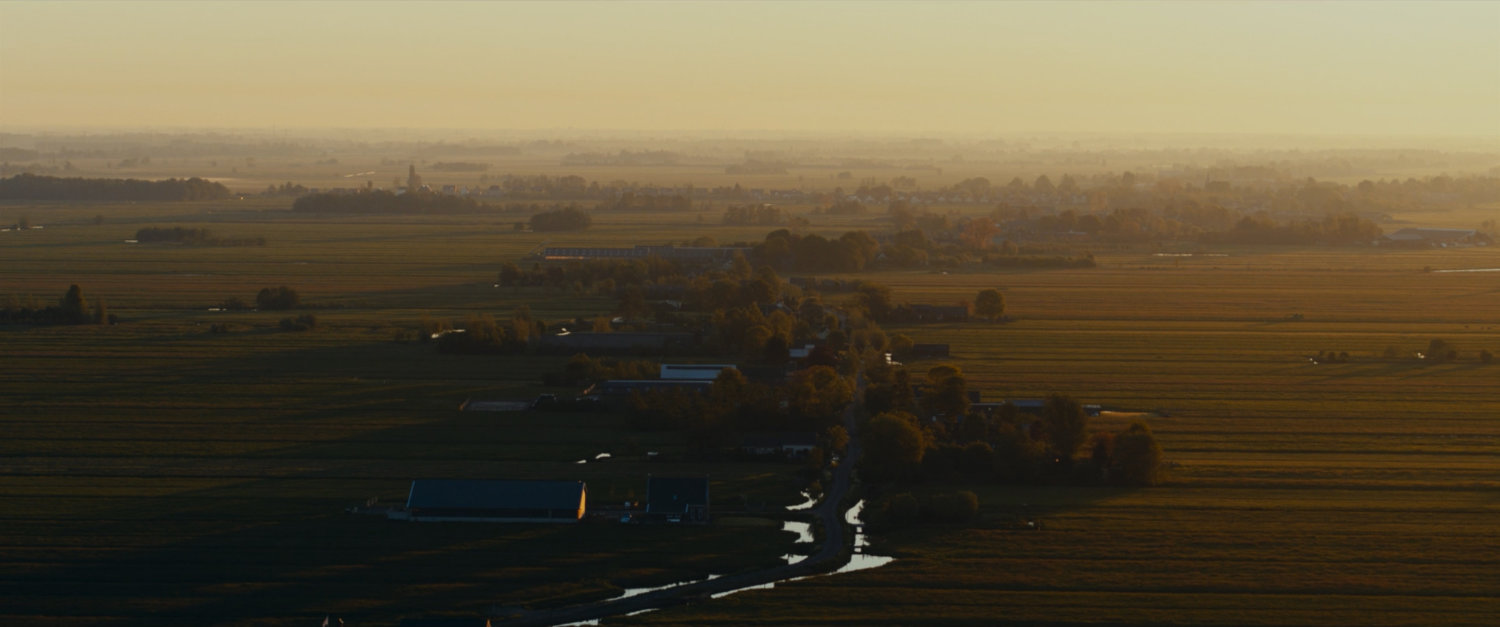 Aerial view of Oklahoma farmland.