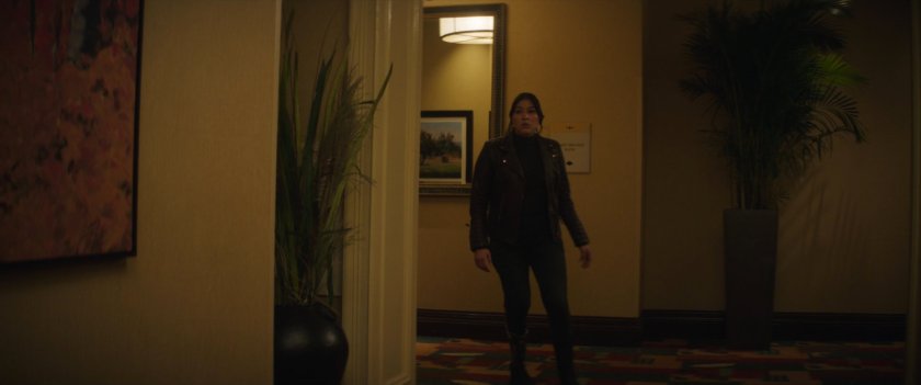 Maya in a hallway of the Choctaw Casino in Tamaha.