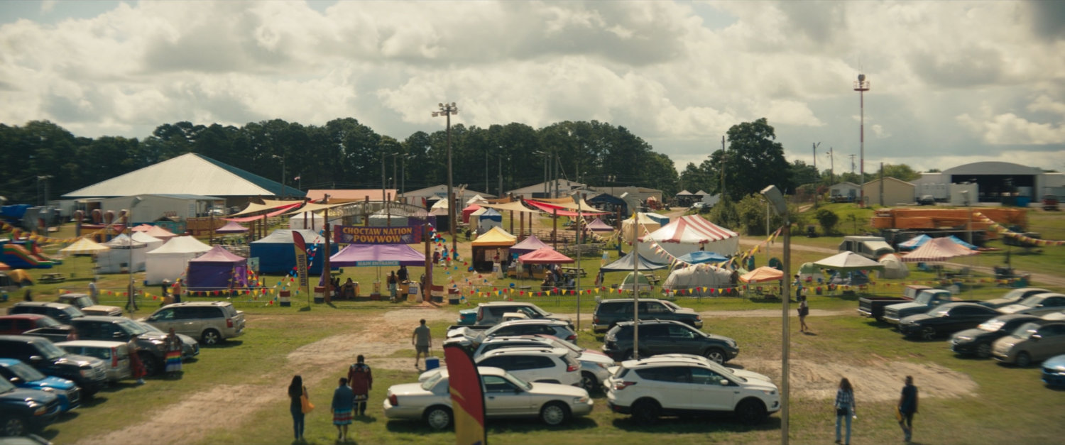 Wide angle view of the Choctaw Nation PowWow.