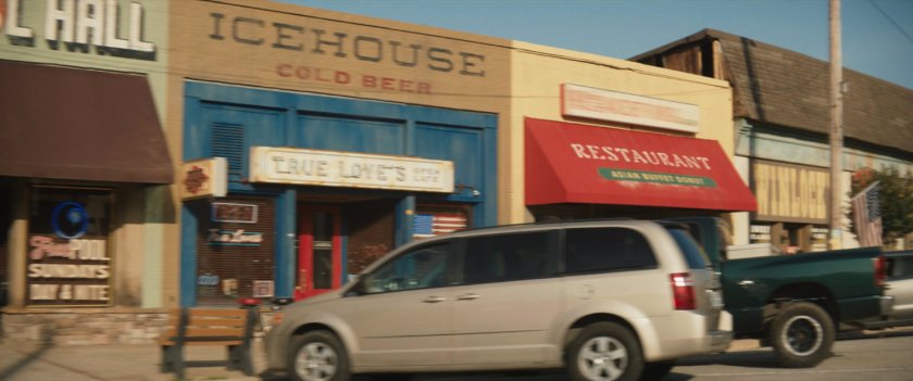 Storefronts in downtown Tamaha.