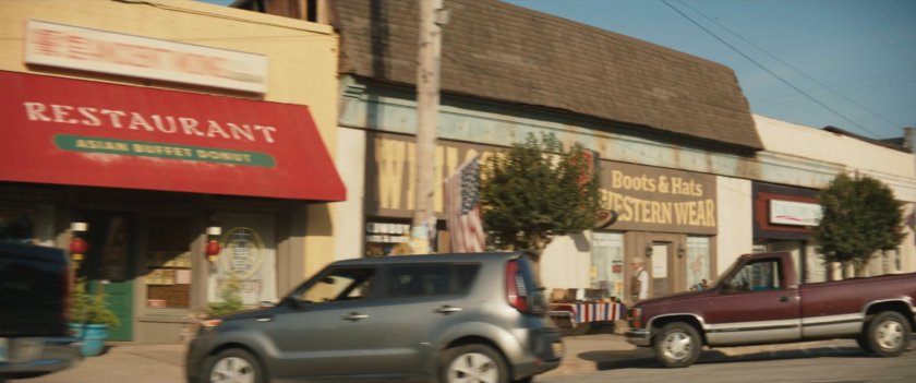 Storefronts in downtown Tamaha.