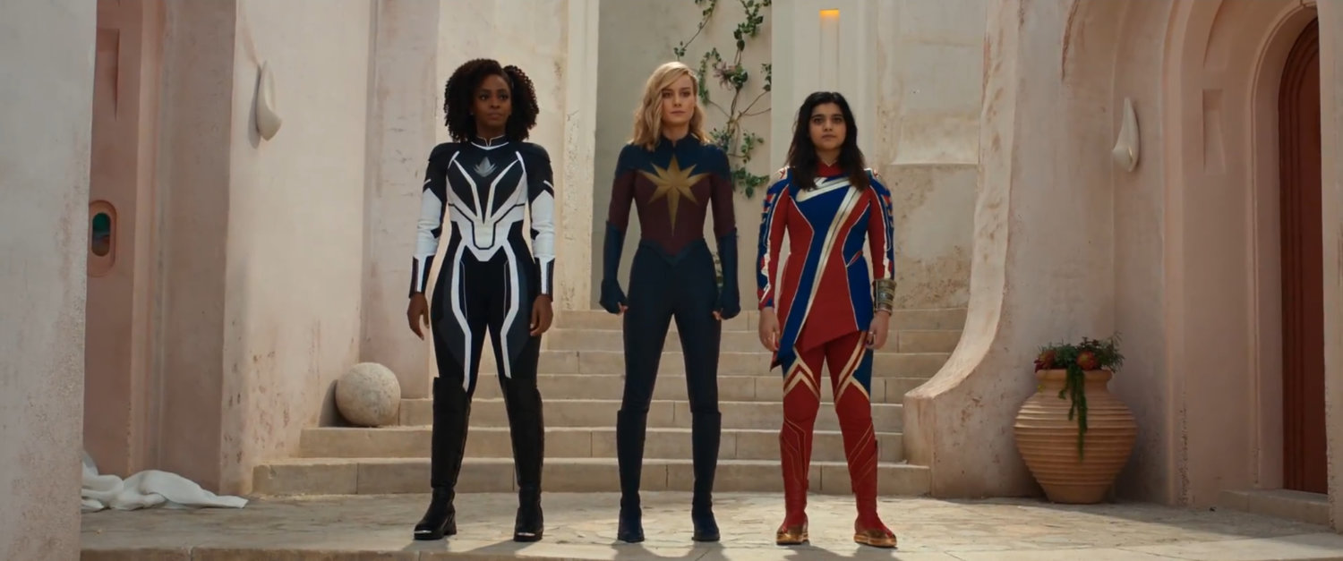Monica Rambeau, Carol Danvers, and Kamala Kahn on Aladna.