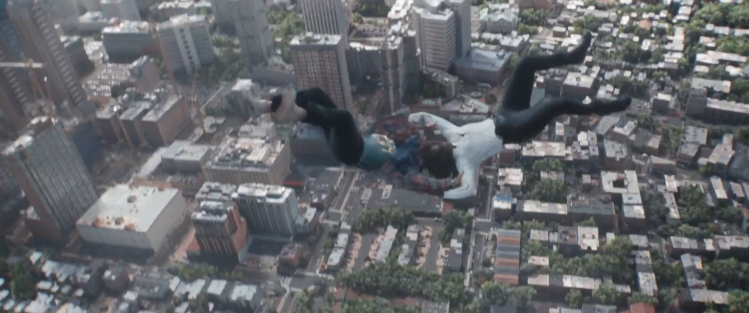 Monica and Kamala falling above Jersey City.