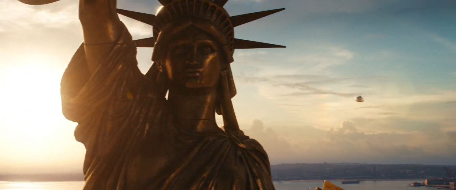 The statue of Liberty.