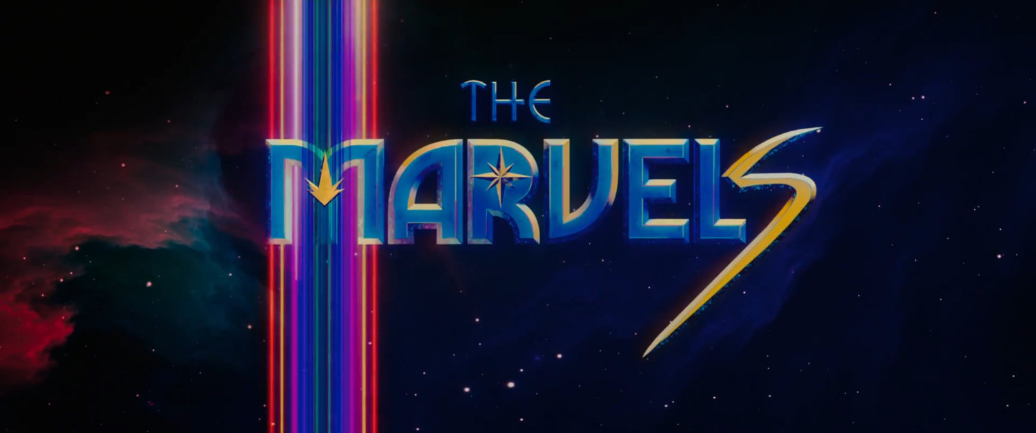The Marvels title card.