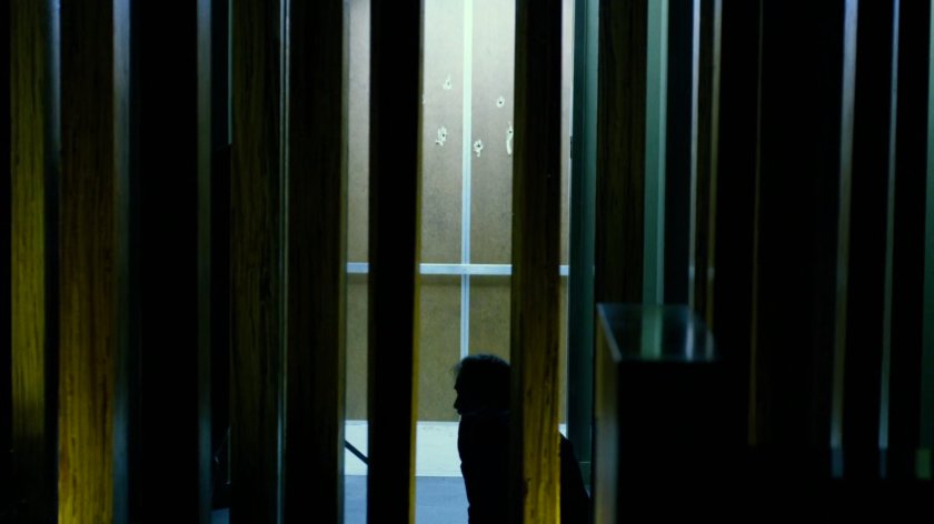 Interior of Tokyo office building.