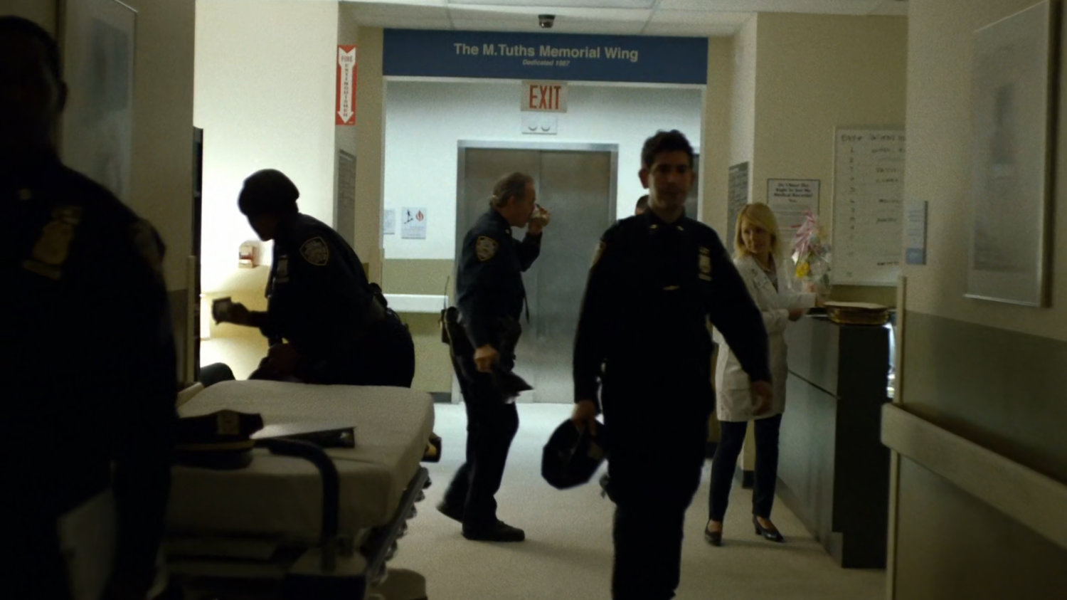 Interior of Metro-General hospital hallway.