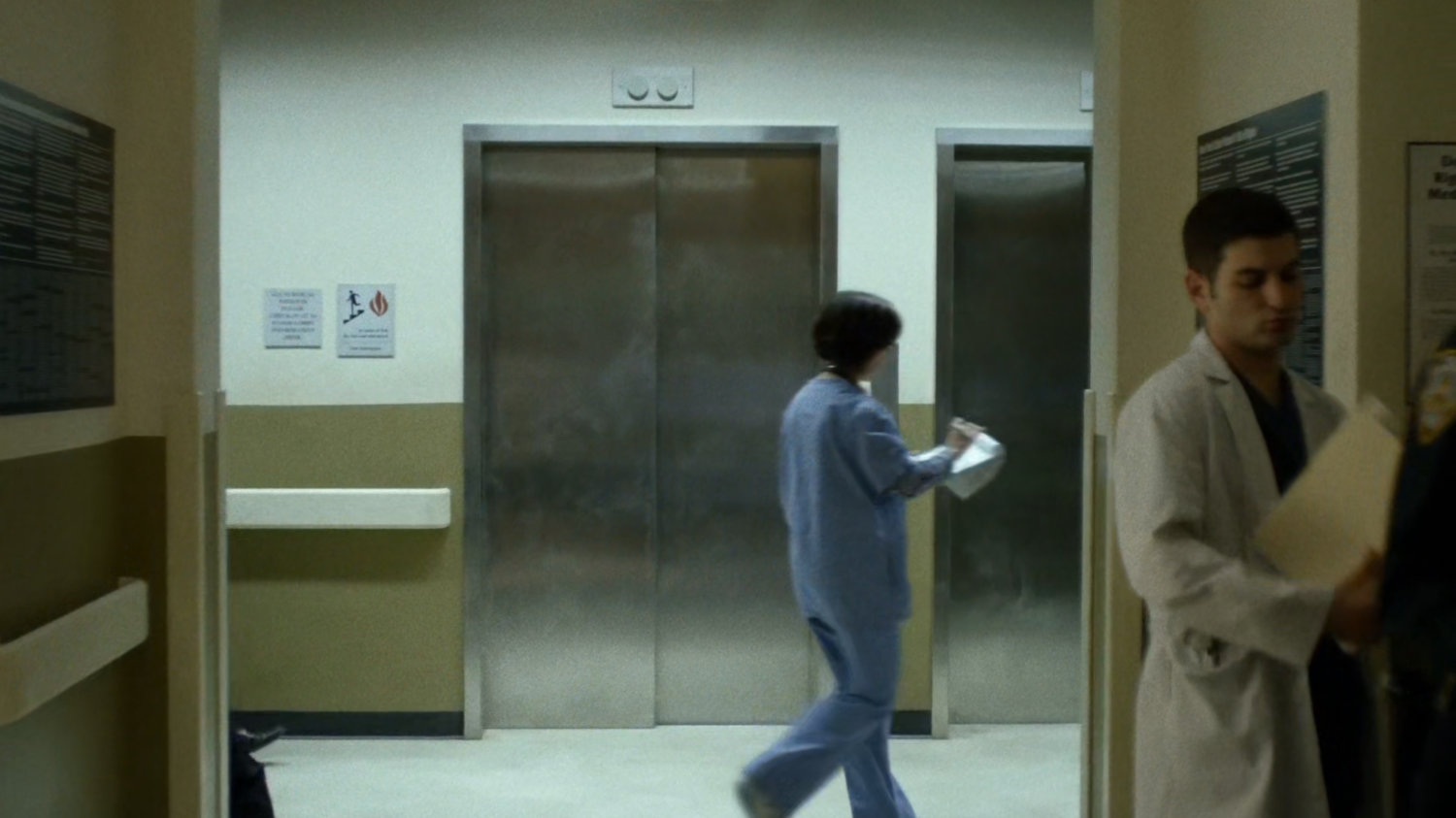 Interior of Metro-General hospital hallway.