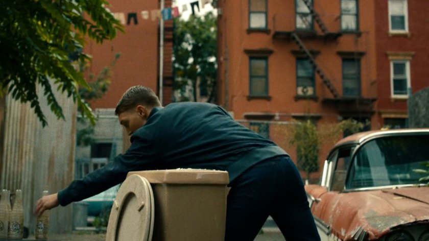 Young man in abandoned lot in Hell's Kitchen circa 1971.
