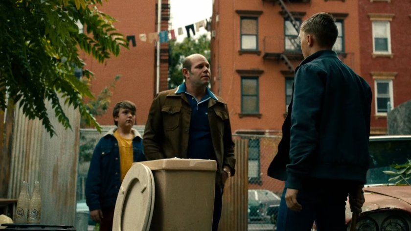 Bill Fisk, young Wilson and young man in abandoned lot in Hell's Kitchen circa 1971.