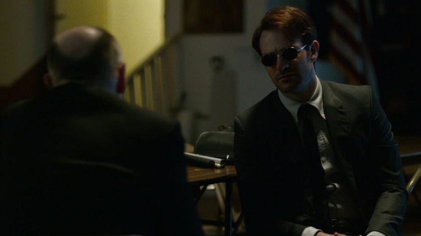 Matt and Father Lantom in church kitchen.