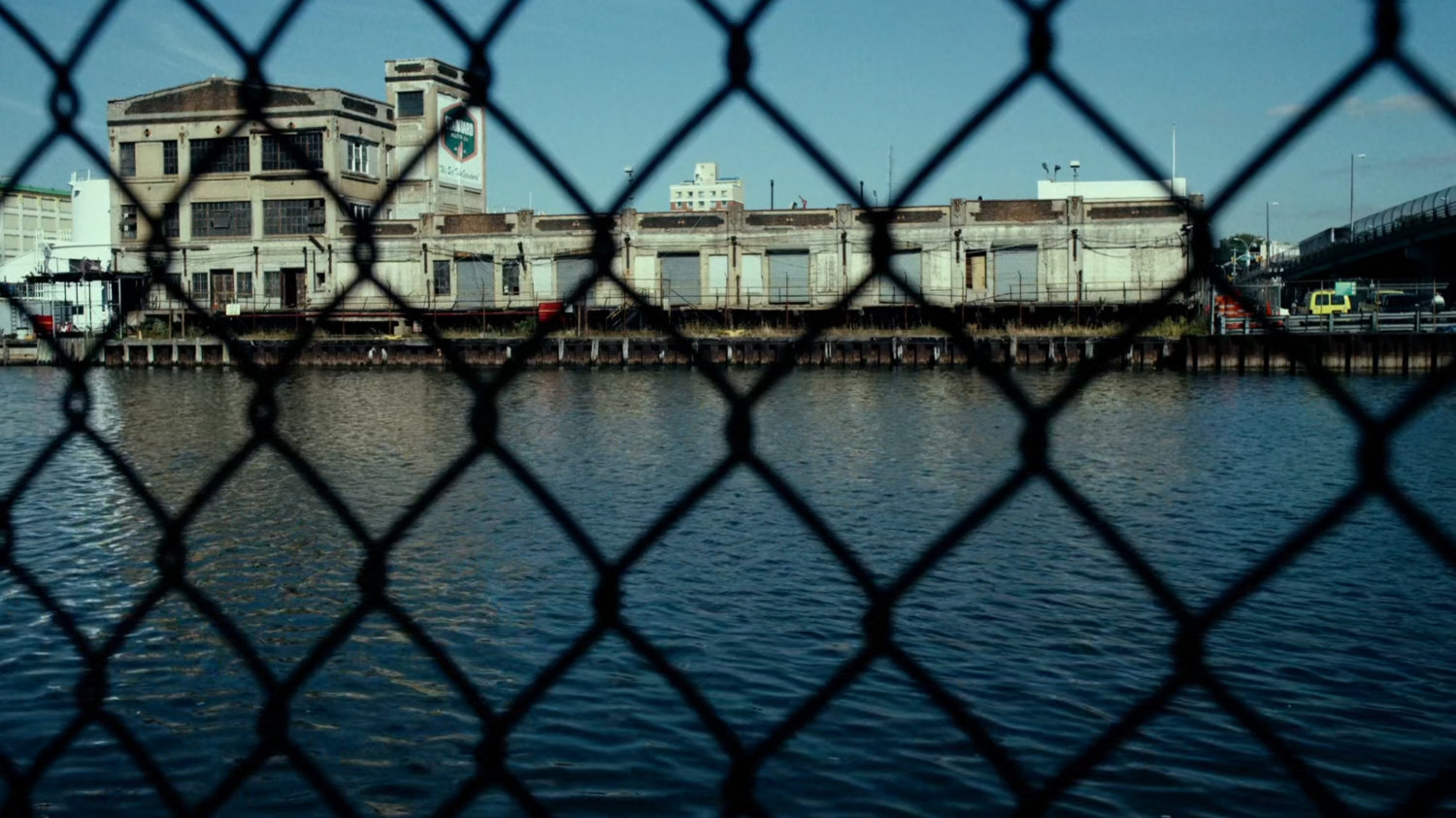 Exterior of warehouse at Pier 81.