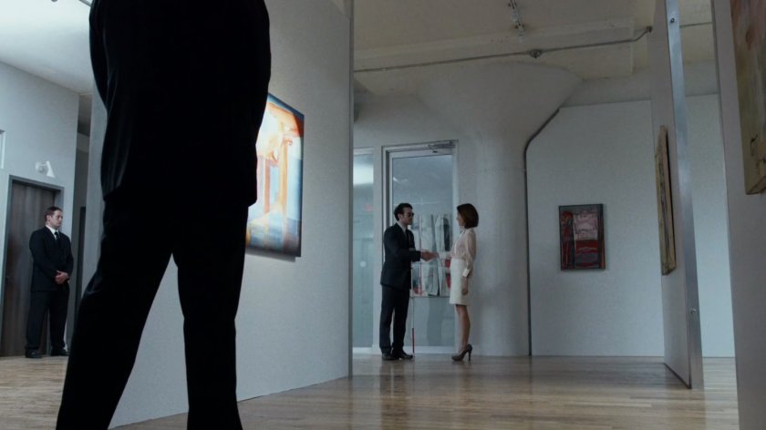 Vanessa greets Matt inside of Scene Contempo Galleries.