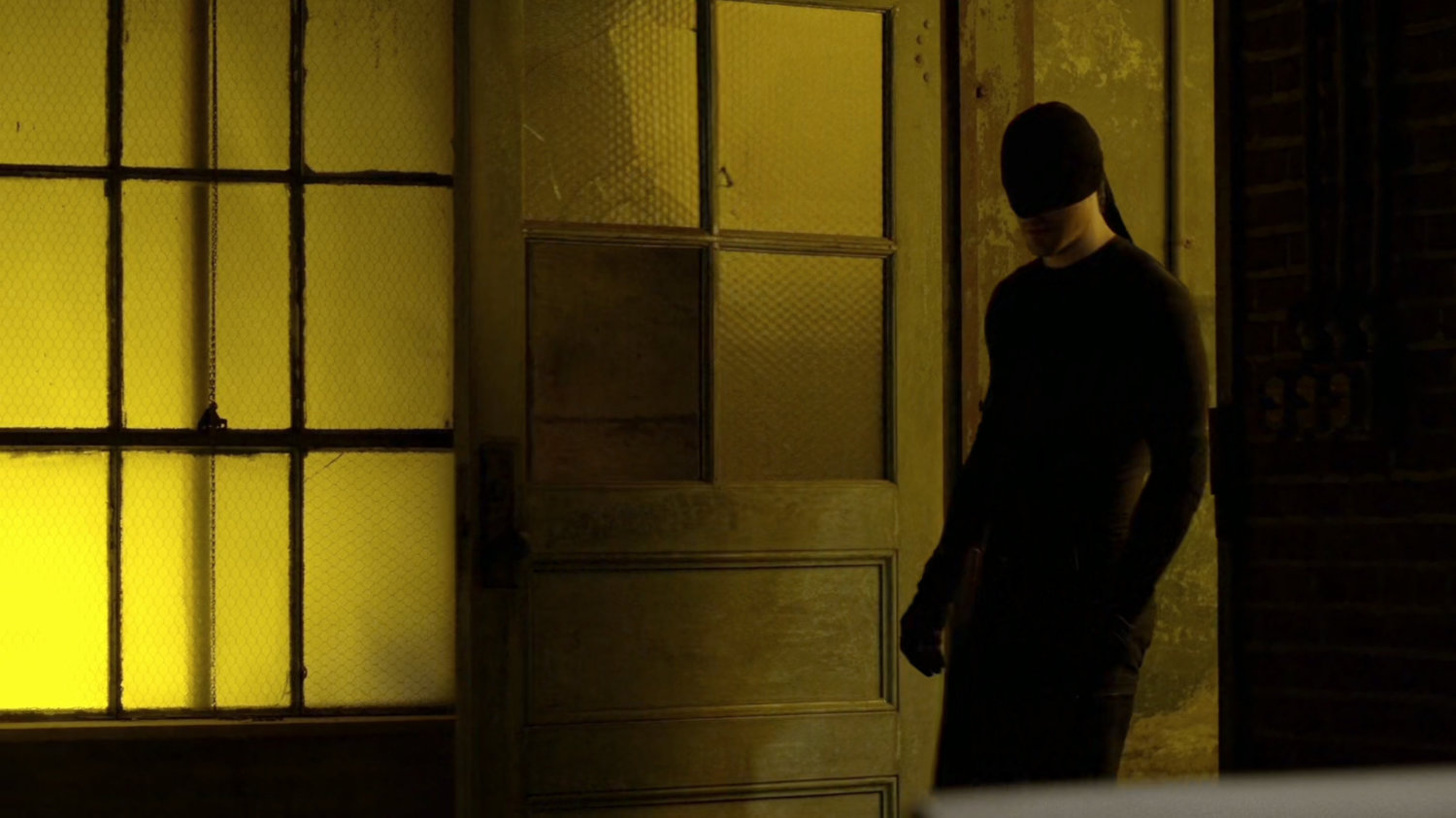 Daredevil inside warehouse at Pier 81.