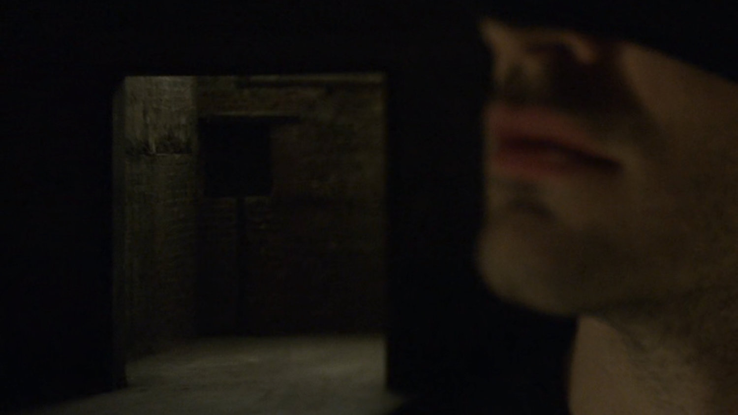 Daredevil inside warehouse at Pier 81.