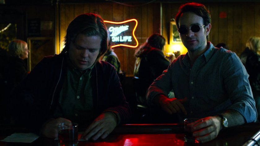 Younger Matt and Foggy in Josie's Bar.