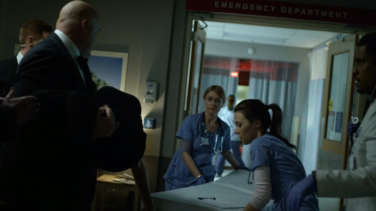 Wilson Fisk in the Emergency Room of Metro-General hospital.
