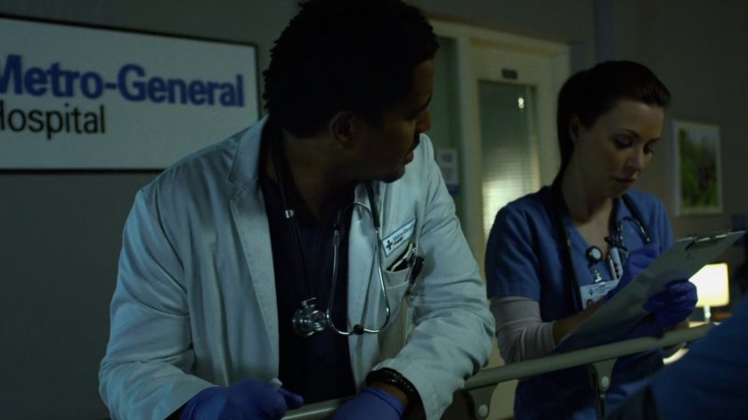 Doctor and nurse in the Emergency Room of Metro-General hospital.