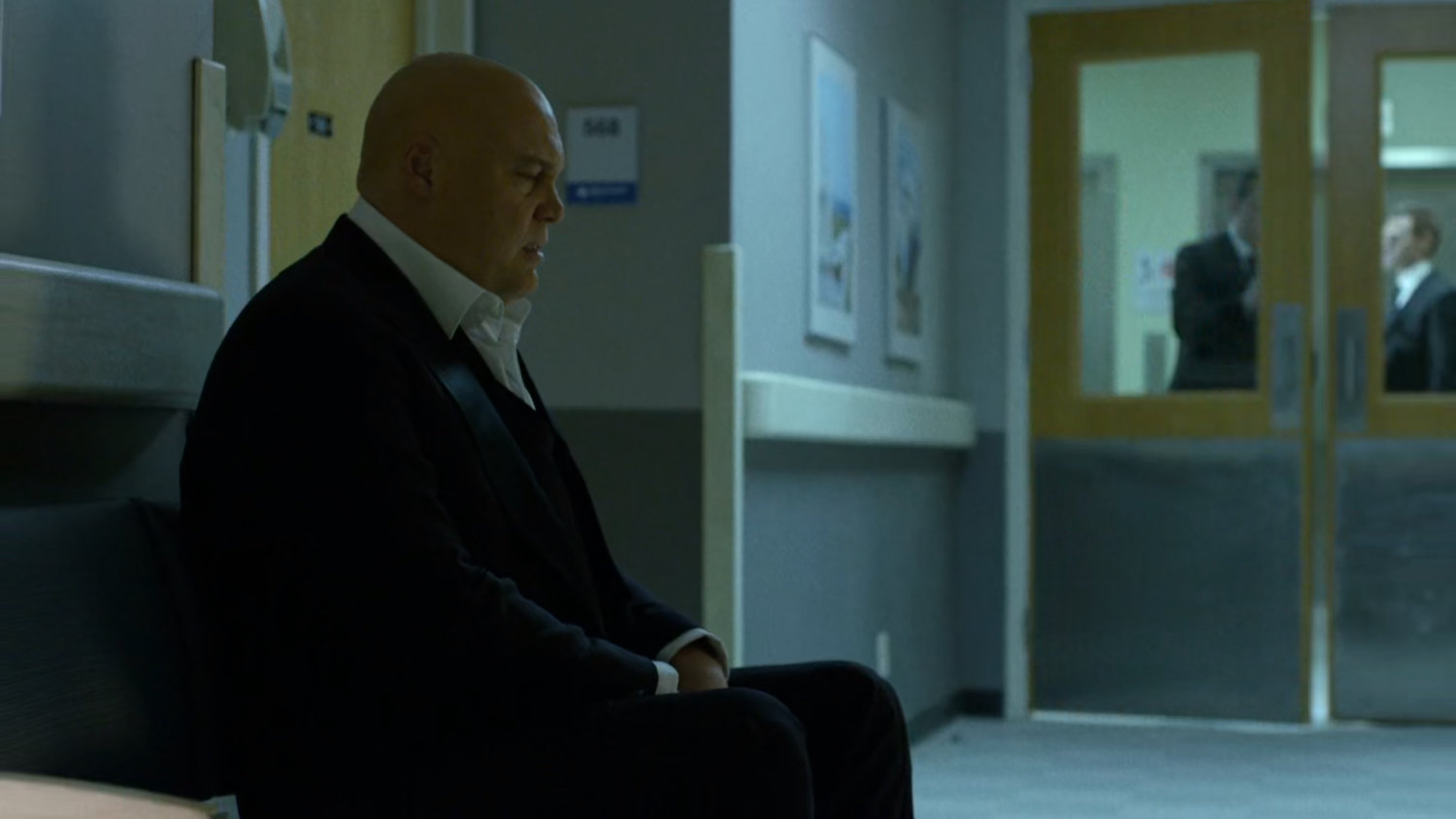 Wilson Fisk in a Metro-General hospital hallway.
