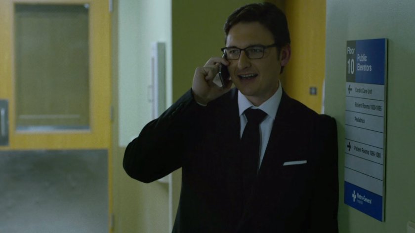 Wesley in a Metro-General hospital hallway.