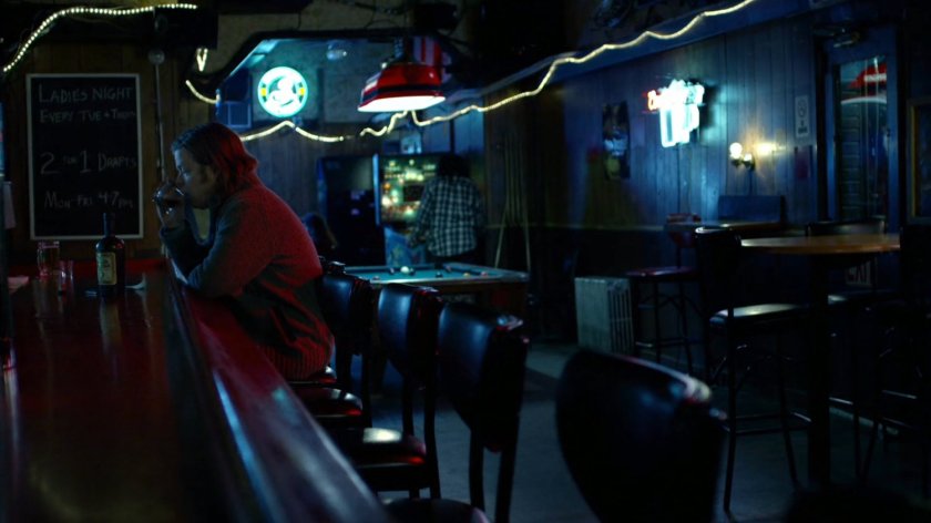 Foggy drinking in Josie's Bar.