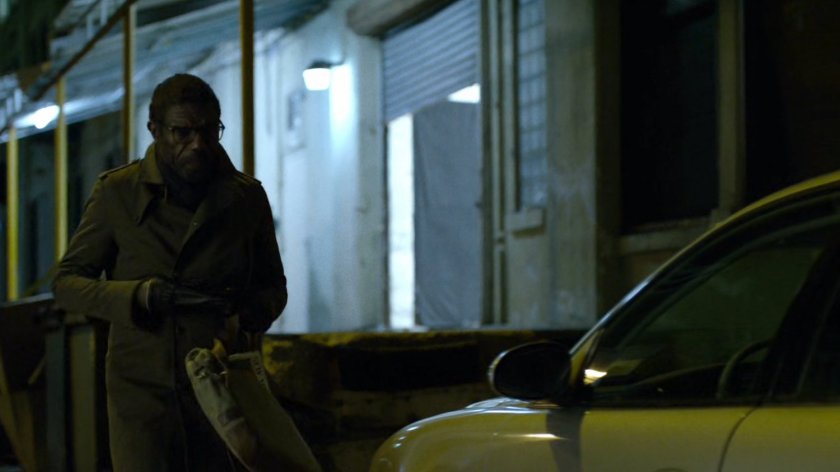 Ben walking to car in parking lot of New York Bulletin.