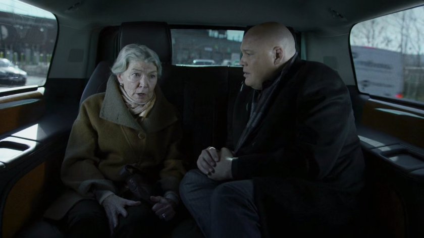 Fisk and his mother in the back of a car.
