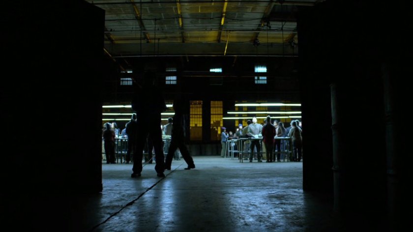 Interior of Gao's warehouse.