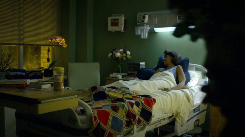 Doris in Metro-General hospital room.